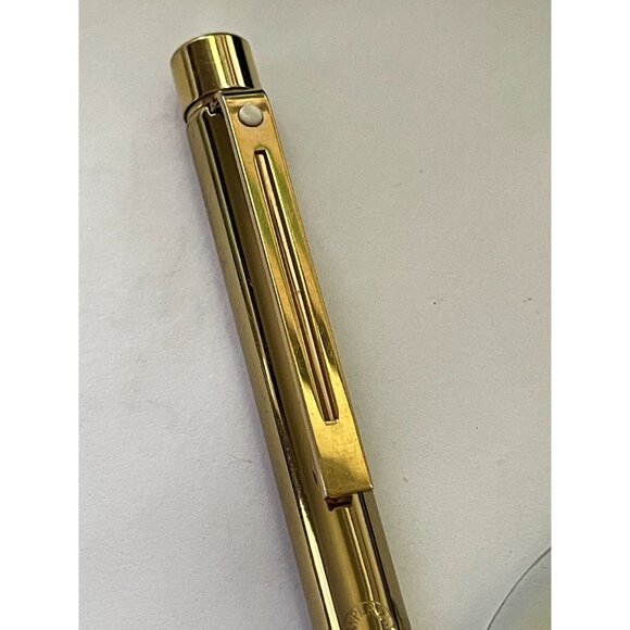 Vintage Sheaffer Targa Imperial Brass Ball Point Pen - Engraved Name - Picture 3 of 9